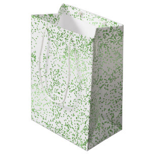 Sacola Para Presentes Média Mint Confetti Pontos