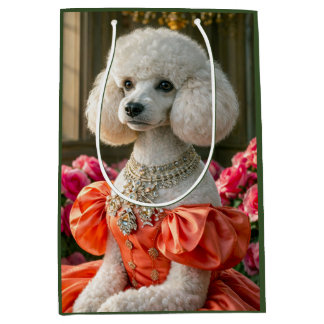 Sacola Para Presentes Média Miss Lady ,Poodle