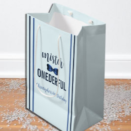 Sacola Para Presentes Média Mister OnewonArco Tie primeiro aniversario