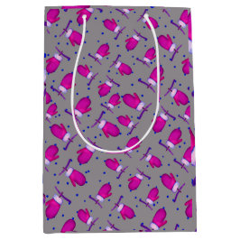 Sacola Para Presentes Média Mittens retro_cinza