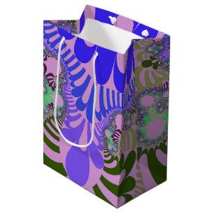 Sacola Para Presentes Média Mod rosa e roxo