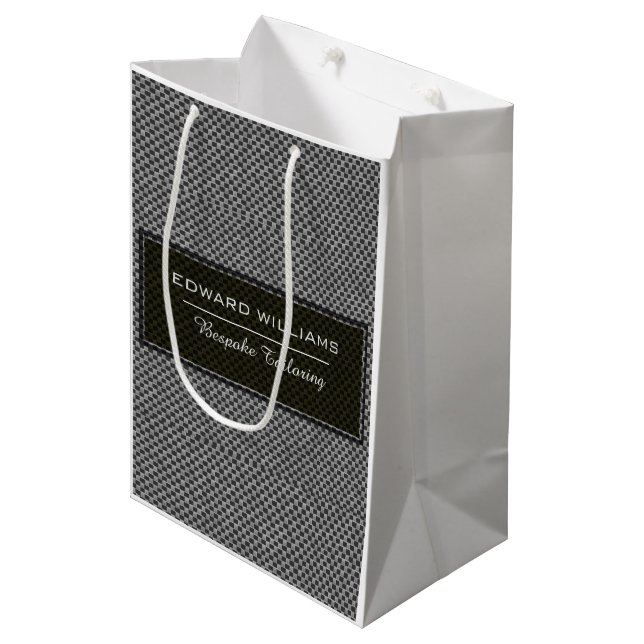 Sacola Para Presentes Média Moda profissional sofisticada masculina (Frente inclinada)