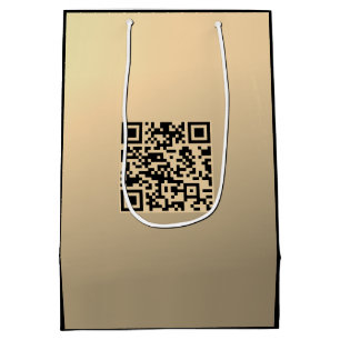 Sacola Para Presentes Média Modelo de código QR editável instantaneamente Fa