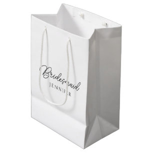 Sacola Para Presentes Média Modelo de Nome de Madrinha de Casamento para Mulhe