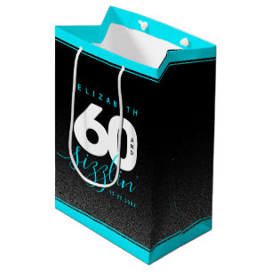 Sacola Para Presentes Média Modern Girly Ice Blue 60 e Sizzling