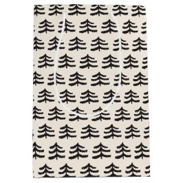 Sacola Para Presentes Média Moderno Evergreen Simples