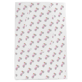 Sacola Para Presentes Média Modo de Vacinação Diária de Verão da Bicicleta Ros