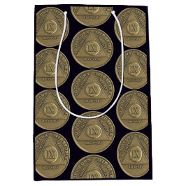 Sacola Para Presentes Média Moedas do Aniversário de 9 Anos