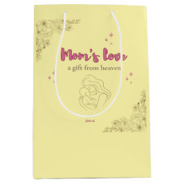 Sacola Para Presentes Média Mom’s Love, a Gift from Heaven –