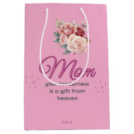 Sacola Para Presentes Média Mom, Your Tenderness is a Gift from Heaven