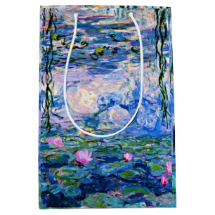 Sacola Para Presentes Média Monet's Water Lily, 1919, Gift Bag