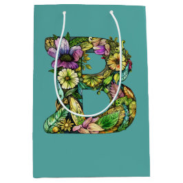 Sacola Para Presentes Média Monograma B Lindo T-Shirt