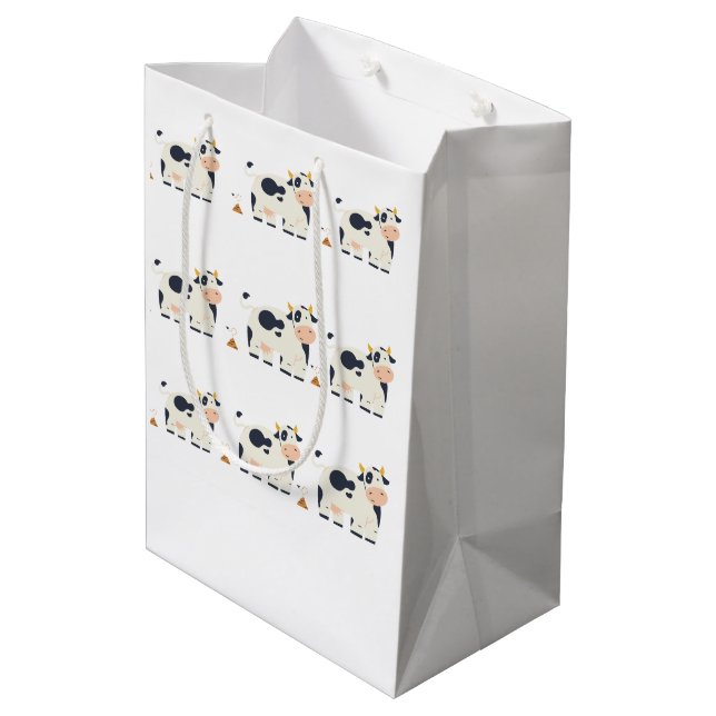 Sacola Para Presentes Média “Moody Cow” Wrapping Paper  (Verso inclinado)