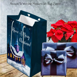 Sacola Para Presentes Média Motivo para o Culto