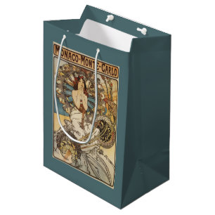 Sacola Para Presentes Média Mulher com penas - poster de viagens da estrada de