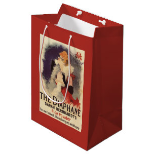 Sacola Para Presentes Média Mulher de Diaphane do La que pulveriza o poster do