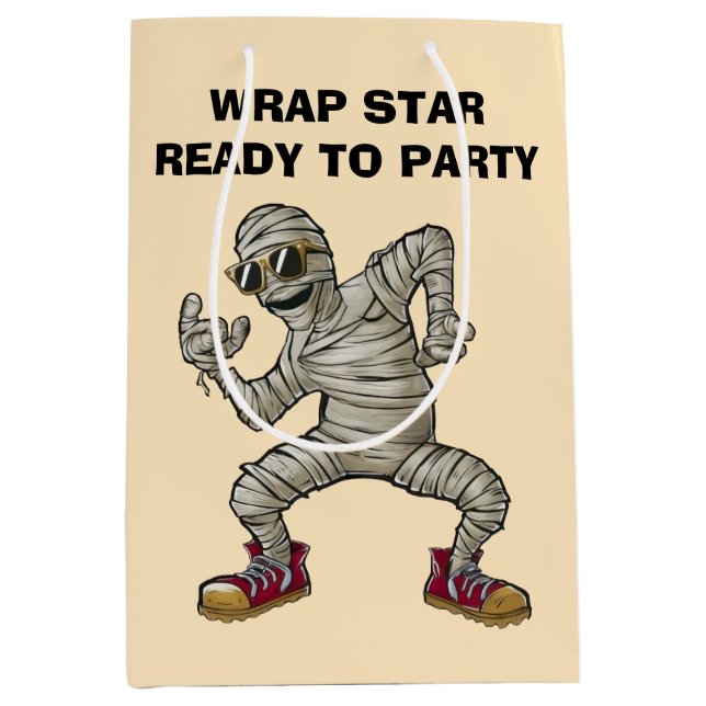 Sacola Para Presentes Média Múmia dançante (Frente)