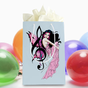 Sacola Para Presentes Média Music Note Fairy