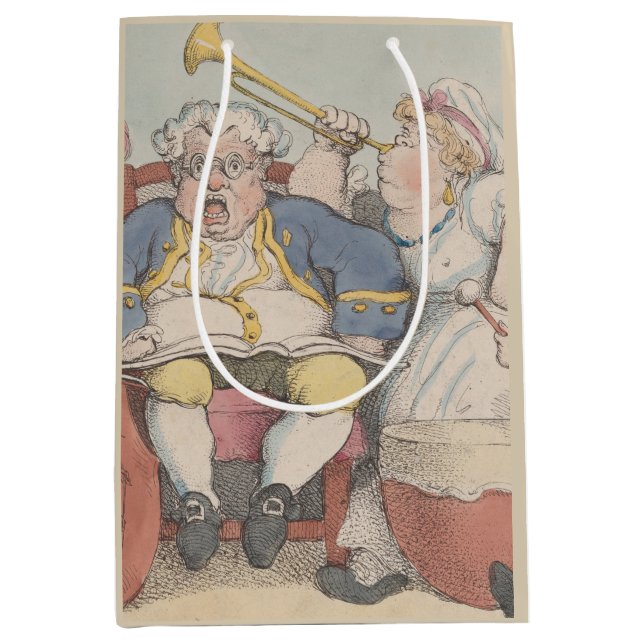 Sacola Para Presentes Média Música - Folha de Papel (Frente)