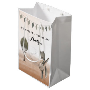 Sacola Para Presentes Média Musico Maravilhoso Performance Gift Bag