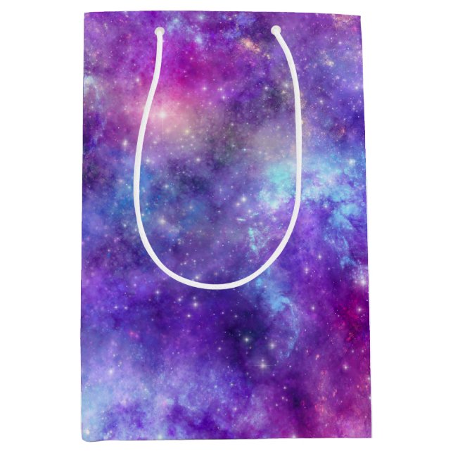 Sacola Para Presentes Média na noite: (Frente)