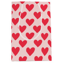 Namorados vermelho e cor-de-rosa