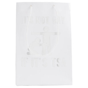 Sacola Para Presentes Média Não é Gay se é segurança de camisa