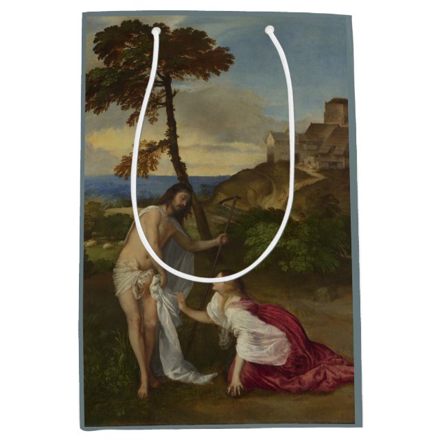 Sacola Para Presentes Média Não me toque (por Titian) (Frente)