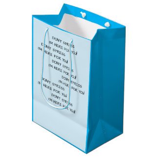 SACOLA PARA PRESENTES MÉDIA NÃO TE FALES QUE ESTOU AQUI POR TI!