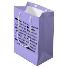 Sacola Para Presentes Média Napa Sonoma Wine Gift Bag