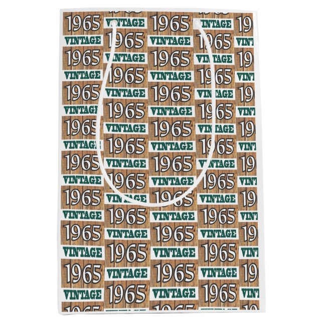 Sacola Para Presentes Média Nascer em 1965 (Frente)