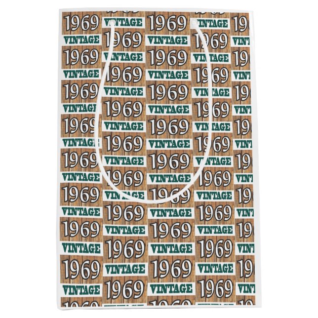 Sacola Para Presentes Média Nascer em 1969 (Frente)