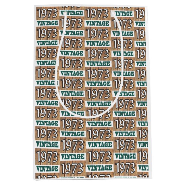 Sacola Para Presentes Média Nascer em 1973, meio saco de presentes (Frente)