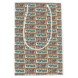 Sacola Para Presentes Média Nascer em 1974 médio saco de presentes