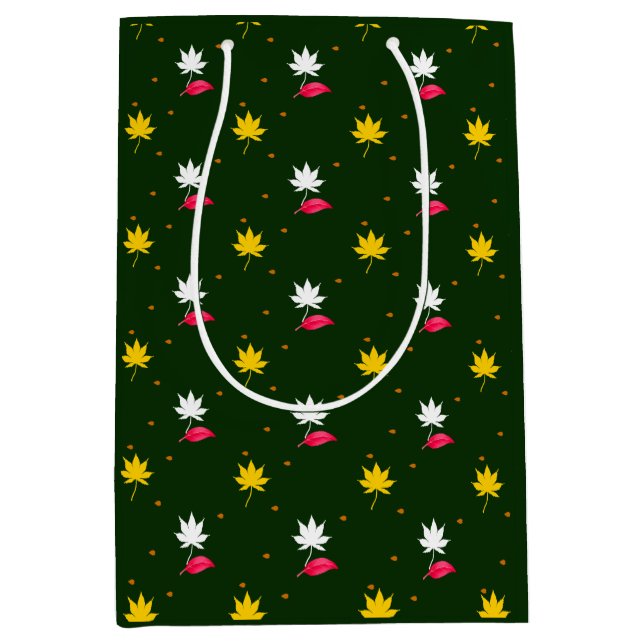 Sacola Para Presentes Média Natal da Poesia da Meia-Noite (Frente)