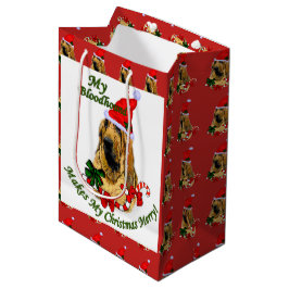 Sacola Para Presentes Média Natal de Bloodhound