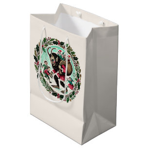 Sacola Para Presentes Média Natal do Krampus