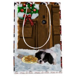 Sacola Para Presentes Média Natal japonês