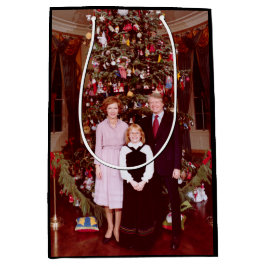 Sacola Para Presentes Média Natal Presidente James Jimmy Carter Casa Branca