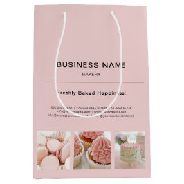 Sacola Para Presentes Média Negócios de Fotografias Personalizadas Mínimas Ros