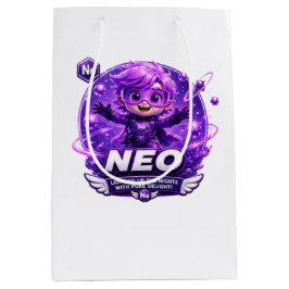 Sacola Para Presentes Média Neon ATOMIVRA