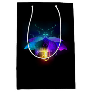 Sacola Para Presentes Média Neon Firefly a preto