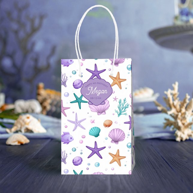 Sacola Para Presentes Média No Sea Marine Life Standard Birthday ID1143 (Criador carregado)