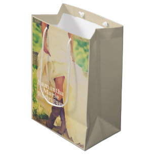 Sacola Para Presentes Média Noiva do Texas em Boots Medium Gift Bag