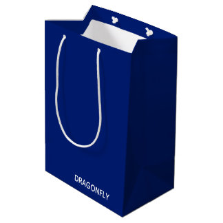 Sacola Para Presentes Média Nome da cor azul do Dragonfly