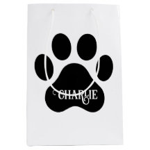Nome da Pata do Cachorro Design Silhueta