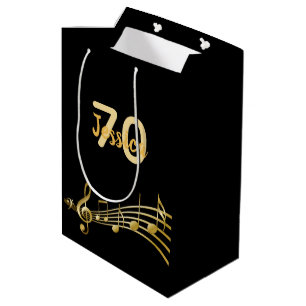 Sacola Para Presentes Média nome das notas de 70 Festa de aniversário de ouro 