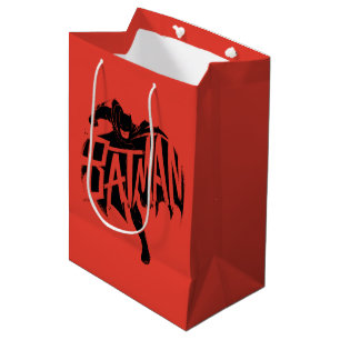 Sacola Para Presentes Média Nome do Pincel de Tinta Batman