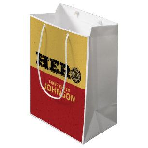 Sacola Para Presentes Média Nome feito sob encomenda, herói do
