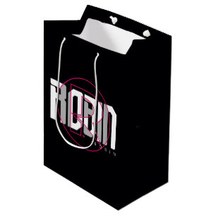 Sacola Para Presentes Média Nome Gráfico Robin Hi-Tech
